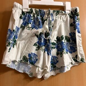 Blue and white shorts